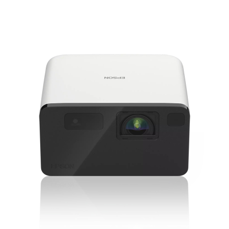 Proiectoare - Videoproiector Epson EF-21W, mini proiector laser, 1.000 lumeni, ecran de până la 150 inci, Google TV™ și difuzor Bluetooth, portabil