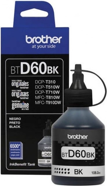 busy overflow Mechanic Cerneala originala Brother BTD60BK Negru - imprimante Brother DCP-T310, DCP-T510W,  DCP-T710W, DCP-T910W