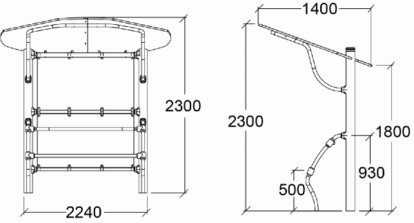Banca din metal J2840 [3]