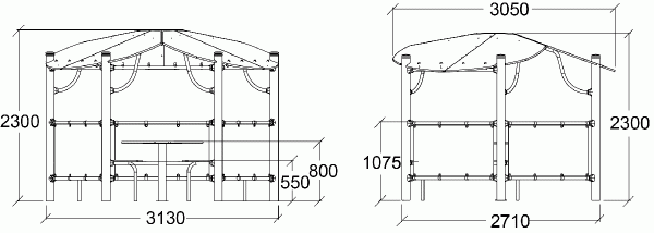 Foisor din metal J2860 [2]