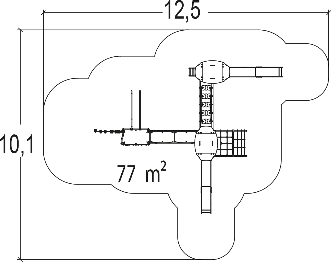 echipamente-de-joaca-ansamblu-de-joaca-multifunctional-din-metal-cu-doua-tobogane [4]