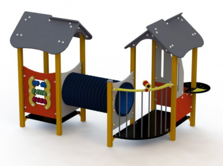 Casute pentru joaca - Ansamblu casute de joaca CKD-006