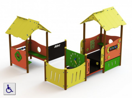 Casute pentru joaca - Ansamblu casute de joaca CKD-107