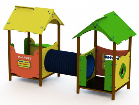 Casute pentru joaca - Ansamblu casute de joaca CKD-303