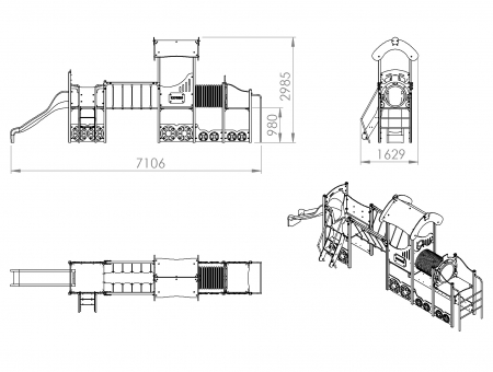 Ansamblu de joaca tematic "Trenulet" CJ-118 [4]