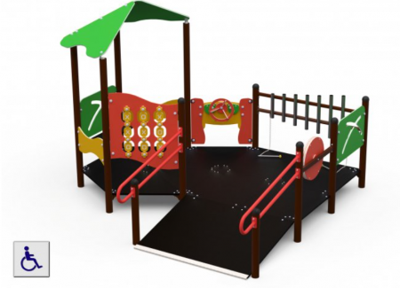Echipamente persoane cu dizabilitati - Casuta de joaca pentru copii cu dizabilitati CKD-306