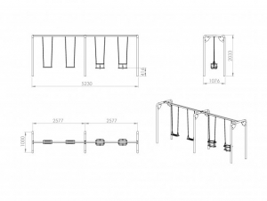 ansamblu-cu-patru-leagane-mixt-in-forma-de-U-cu-scaune-cu-cadru-de-protectie [2]