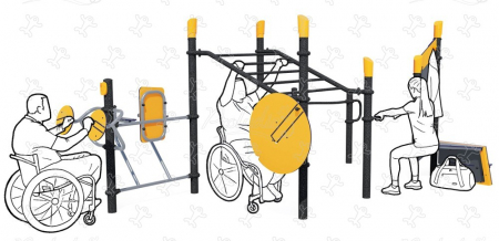 Echipamente fitness in aer liber pentru copii - Echipament fitness J37101