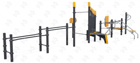 Echipamente fitness exterior pentru adolescenti/adulti - Echipament fitness J37102
