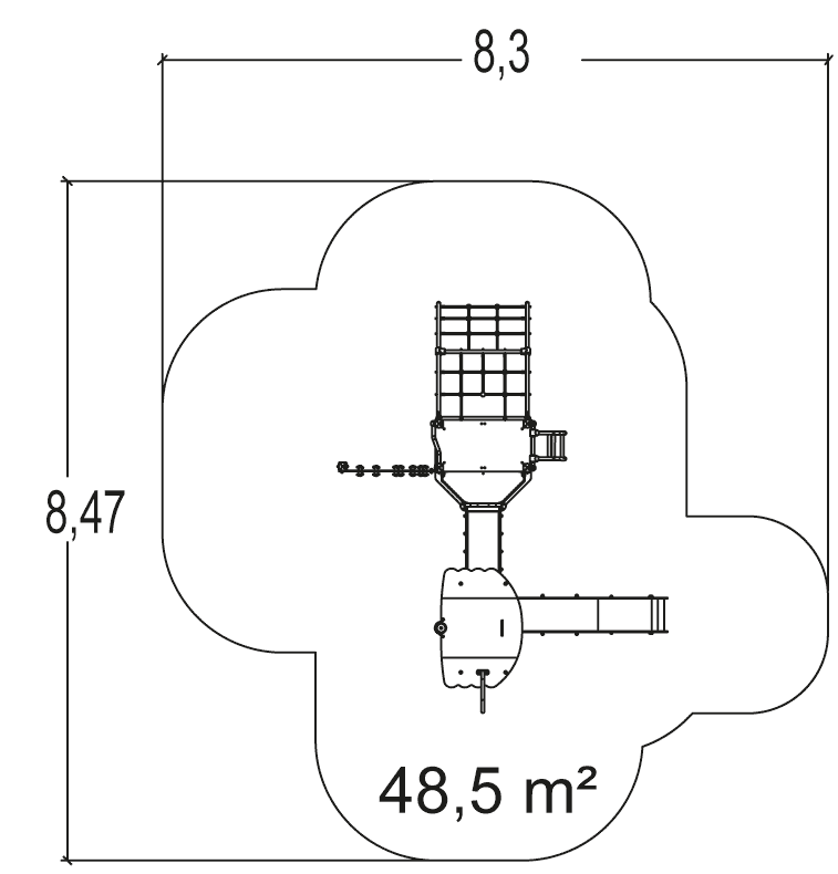 echipamente-de-joaca-ansamblu-de-joaca-multifunctional-din-metal-cu-un-tobogan [3]