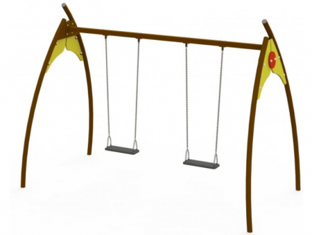 Leagane din metal - leagan-dublu-pentru-copii-mari-CL-204