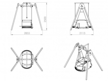 Leagan pentru persoane cu dizabilitati Cl-801 [1]