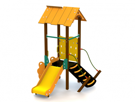 Ansambluri de joaca - echipamente-de-joaca-tobogan-casuta-pentru-copii-0-3-ani