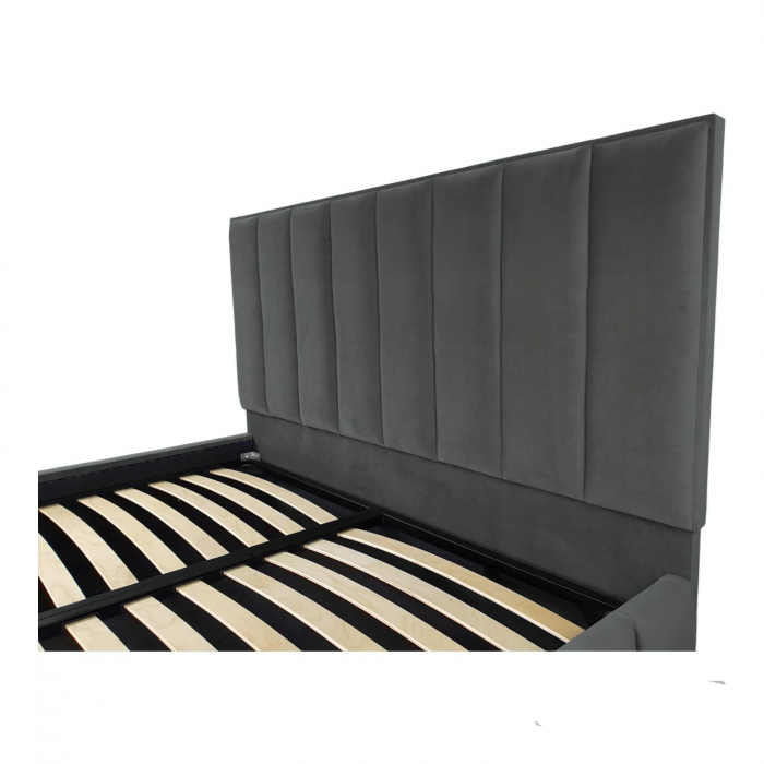 Pat tapitat Atena Select cu spatiu pentru depozitare, 160x200 [3]