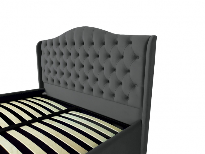 Pat tapitat Betty cu spatiu pentru depozitare, 160x200 [3]