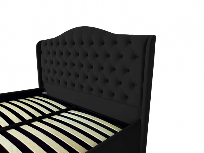 Pat tapitat Betty cu spatiu pentru depozitare, 160x200 [3]