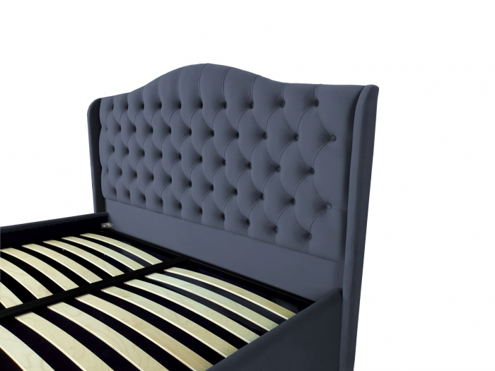 Pat tapitat Betty cu spatiu pentru depozitare, 160x200 [3]