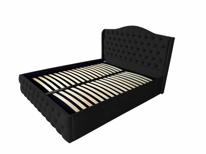 Pat tapitat Betty cu spatiu pentru depozitare, 160x200 [1]