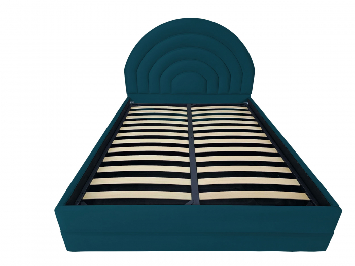 Pat tapitat Dome cu spatiu pentru depozitare, 160x200 [2]