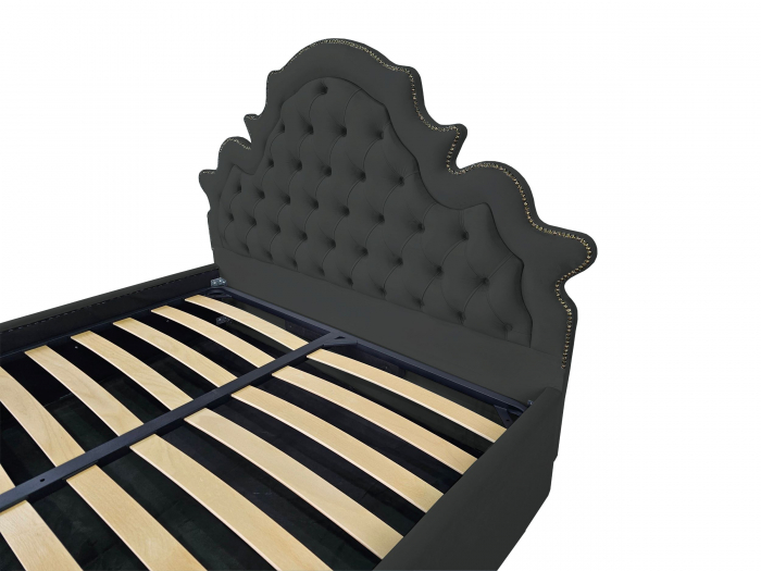 Pat tapitat Elise cu spatiu pentru depozitare, 160x200 [3]