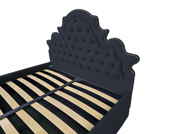 Pat tapitat Elise cu spatiu pentru depozitare, 160x200 [3]