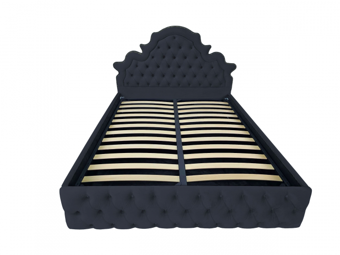 Pat tapitat Elise cu spatiu pentru depozitare, 160x200 [2]