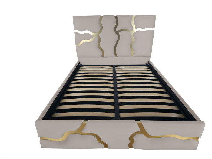 Pat tapitat Etna cu spatiu pentru depozitare, 160x200 [2]