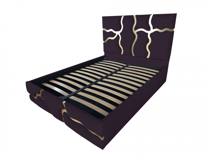 Pat tapitat Etna cu spatiu pentru depozitare, 160x200 [1]