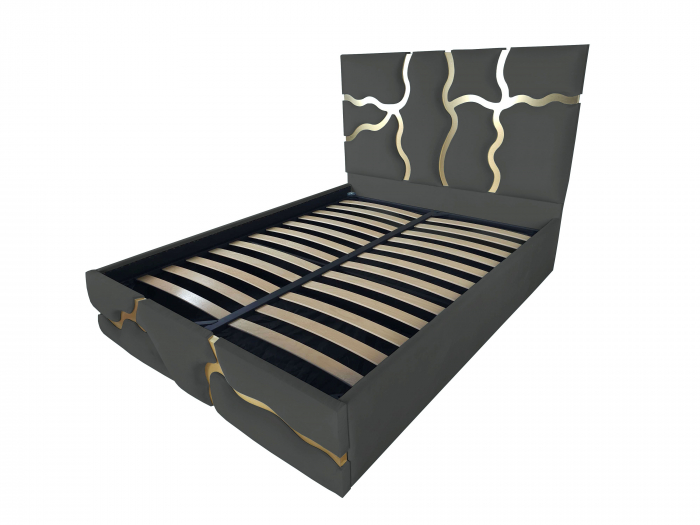 Pat tapitat Etna cu spatiu pentru depozitare, 160x200 [1]