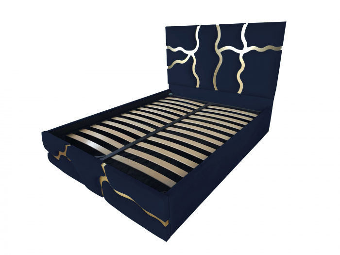 Pat tapitat Etna cu spatiu pentru depozitare, 160x200 [1]