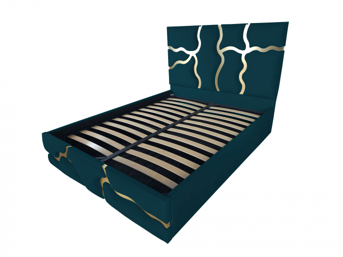 Pat tapitat Etna cu spatiu pentru depozitare, 160x200 [1]