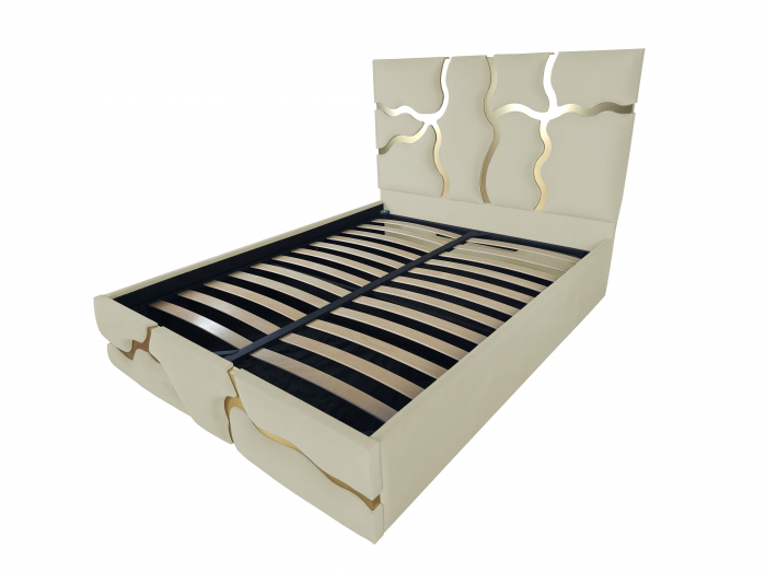 Pat tapitat Etna cu spatiu pentru depozitare, 160x200 [1]