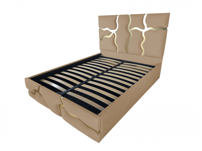 Pat tapitat Etna cu spatiu pentru depozitare, 160x200 [1]