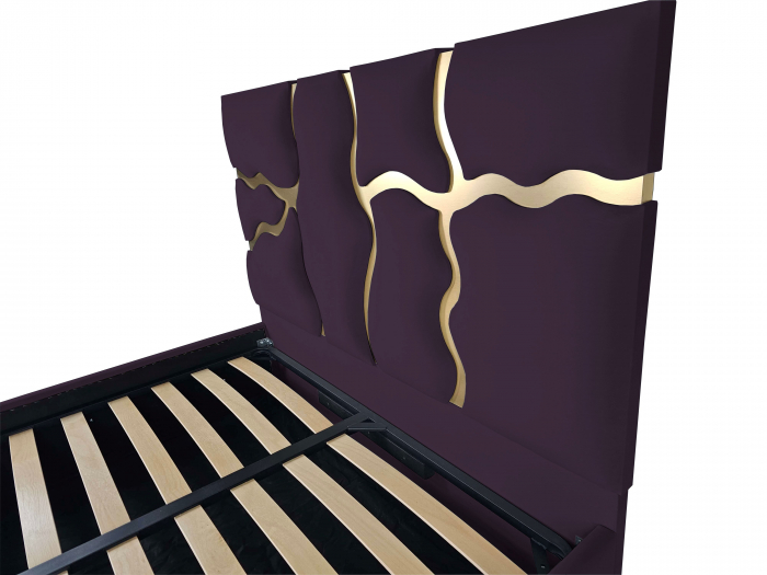 Pat tapitat Etna cu spatiu pentru depozitare, 160x200 [3]