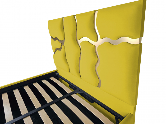 Pat tapitat Etna cu spatiu pentru depozitare, 160x200 [3]