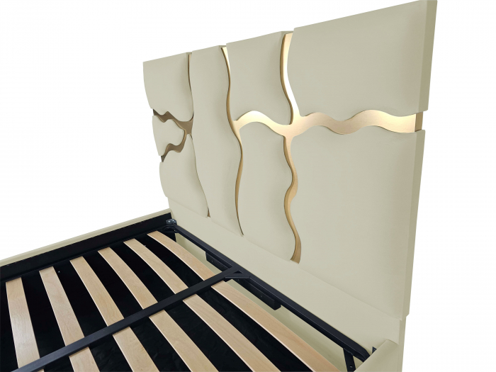 Pat tapitat Etna cu spatiu pentru depozitare, 160x200 [3]