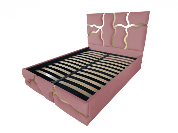 Pat tapitat Etna cu spatiu pentru depozitare, 160x200 [1]