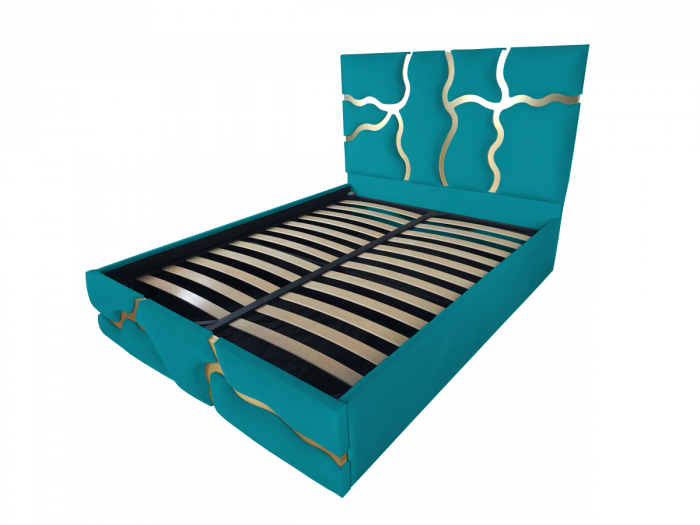 Pat tapitat Etna cu spatiu pentru depozitare, 160x200 [1]