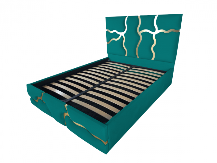 Pat tapitat Etna cu spatiu pentru depozitare, 160x200 [1]