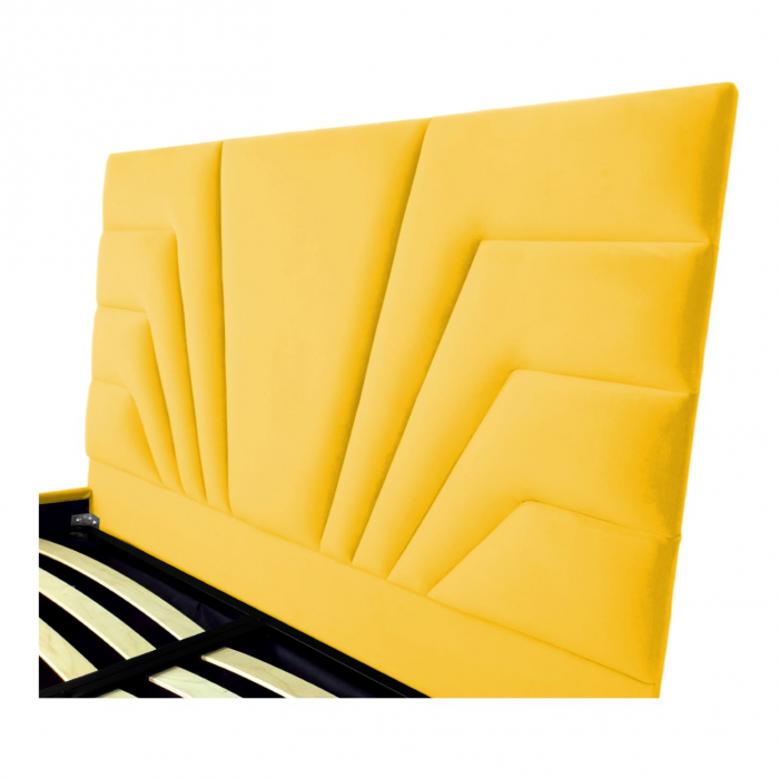 Pat tapitat Eva cu spatiu pentru depozitare, 160x200 [3]