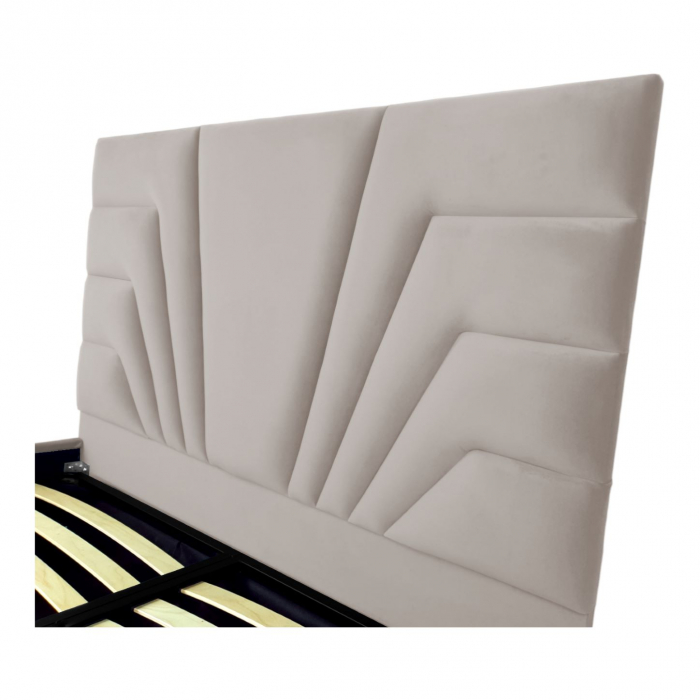 Pat tapitat Eva cu spatiu pentru depozitare, 160x200 [3]