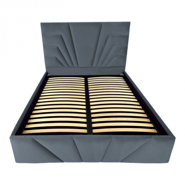 Pat tapitat Eva cu spatiu pentru depozitare, 160x200 [2]