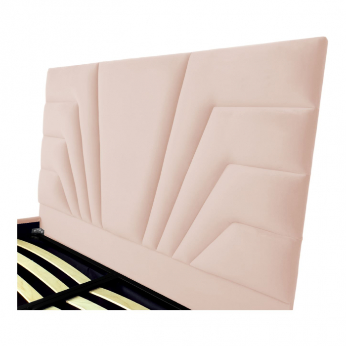 Pat tapitat Eva cu spatiu pentru depozitare, 160x200 [3]