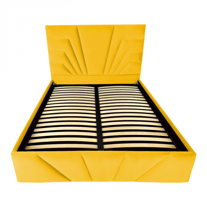 Pat tapitat Eva cu spatiu pentru depozitare, 160x200 [2]