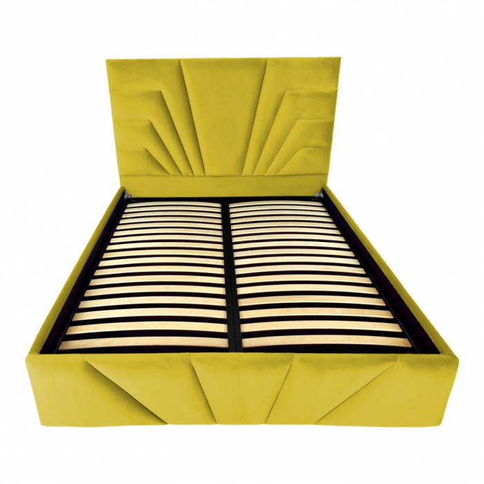 Pat tapitat Eva cu spatiu pentru depozitare, 160x200 [2]