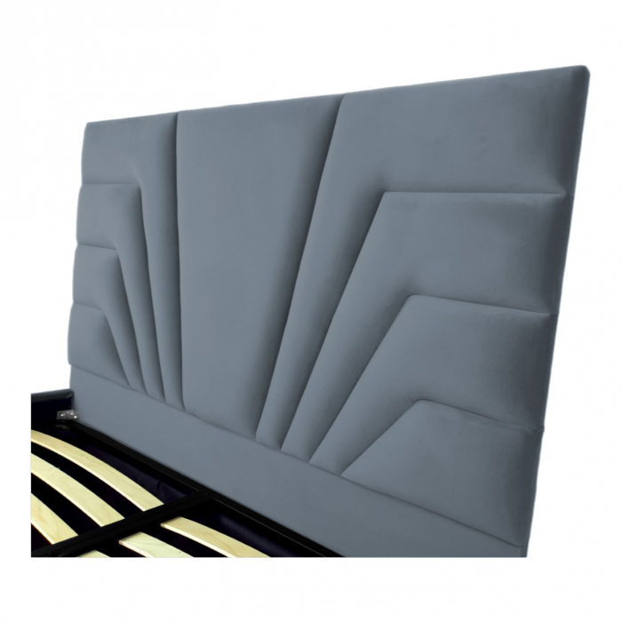 Pat tapitat Eva cu spatiu pentru depozitare, 160x200 [3]