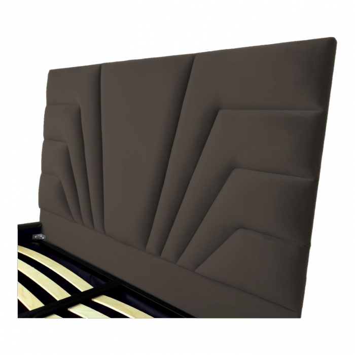 Pat tapitat Eva cu spatiu pentru depozitare, 160x200 [3]