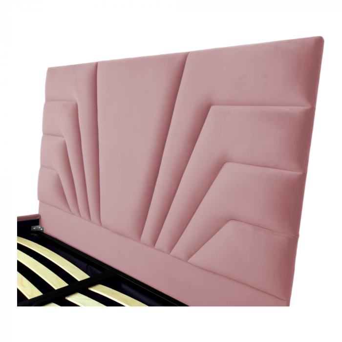 Pat tapitat Eva cu spatiu pentru depozitare, 160x200 [3]