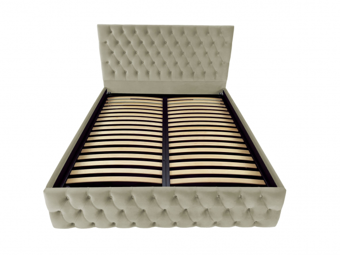 Pat tapitat Kirra cu spatiu pentru depozitare, 160x200 [2]