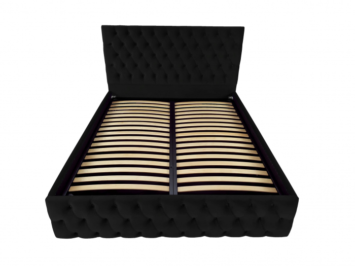 Pat tapitat Kirra cu spatiu pentru depozitare, 160x200 [2]